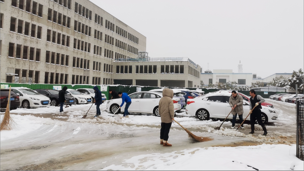 雪绽琼花日 扫雪暖心时丨米兰网页版开展扫雪除冰活动